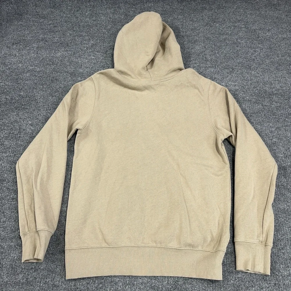 The North Face Hoodie‎ Men Small Khaki Tan Desert Camo Box Logo Fleece